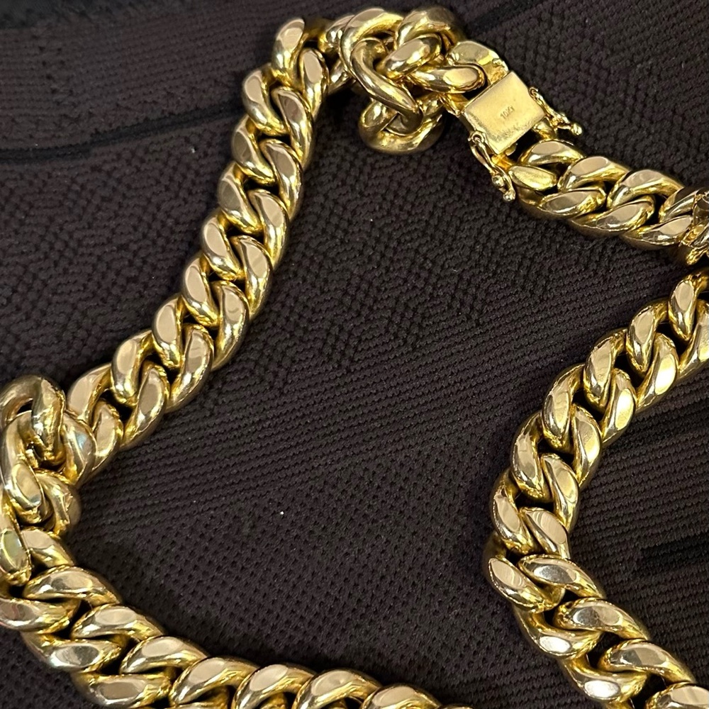 10k gold cubin link